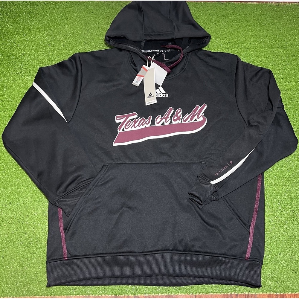 Texas A&M Team Issue Hoodie LG Aggie Football Exclusive Script "Aggieland" NEW‎